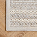 Tribal Pattern Beige Area Rug for Bohemian and Farmhouse Decor