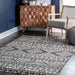 Tribal Pattern Flatweave Area -matto 160x230 cm harmaa