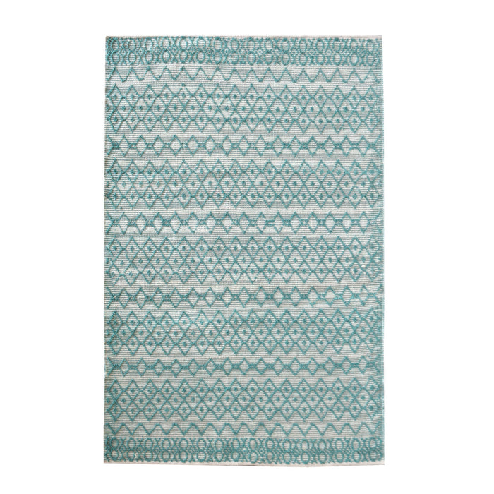 Tribal Pattern PET Indoor Outdoor Hand Woven Rug