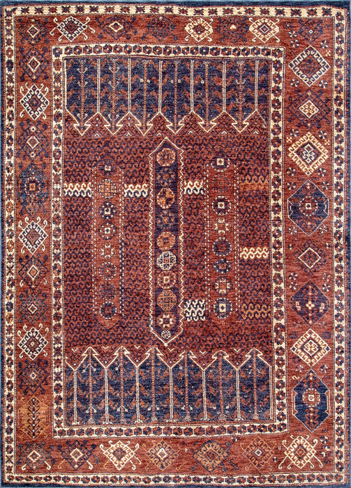 Tribal Rust Tokens Area Rug 50x80 cm
