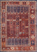 Tribal Rust Tokens Area Rug 50x80 cm
