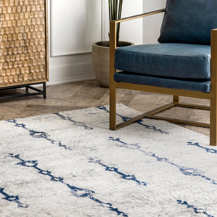 Tribal Silver Area Rug for Cozy Home Decor