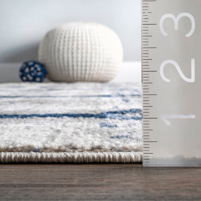 Tribal Silver Area Rug for Cozy Home Decor