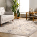 Tribal Washable Area Rug for Living Room 150x230 cm Beige