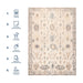 Tribal Washable Area Rug for Living Room 150x230 cm Beige