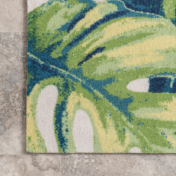 Tropical Leaves Area Rug for Indoor and Outdoor Use