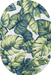 Tropical Leaves Area Rug for Indoor and Outdoor Use