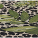 Tropicana 823 K Floral Leopard Durable Stain-Resistant Weatherproof Flatweave In-Outdoor Cream/Black/Green/Multicolour Rug