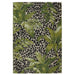 Tropicana 823 K Floral Leopard Durable Stain-Resistant Weatherproof Flatweave In-Outdoor Cream/Black/Green/Multicolour Rug