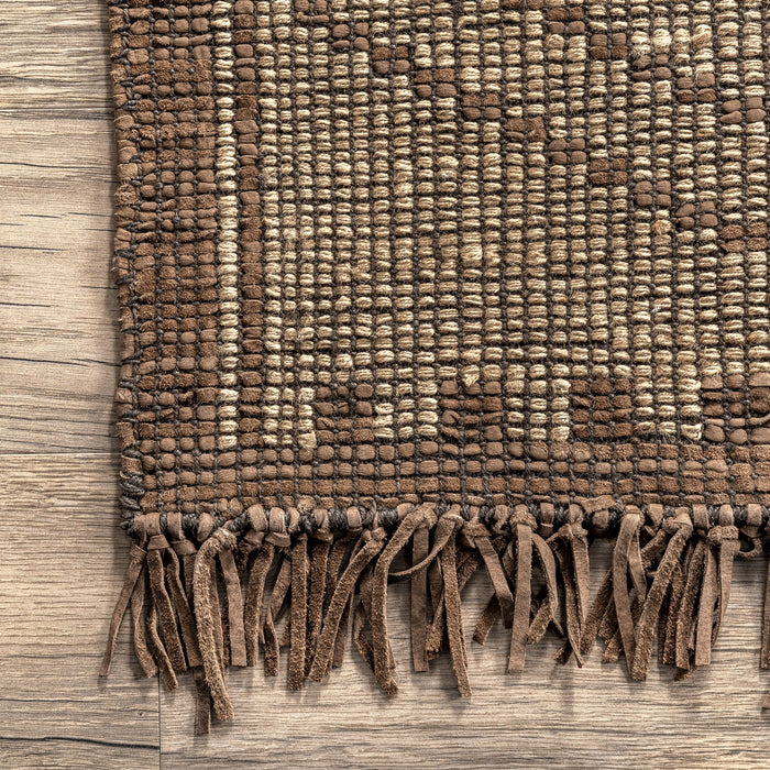 Tuareg Heritage jute vloerkleed 150 cm natuurlijk design