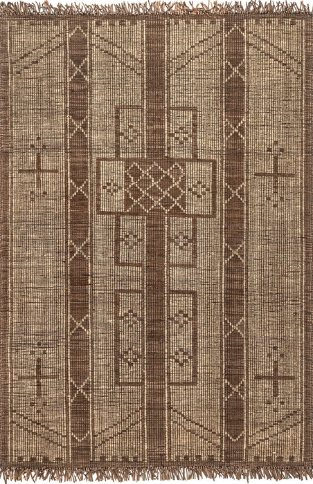 Tuareg Heritage jute vloerkleed 150 cm natuurlijk design