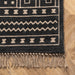 Tuareg Inspired Jute Area Rug in Black