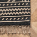 Tuareg Jute Area Rug Black 160x240 cm Rustic Home Decor