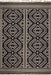 Tuareg Jute Area Rug Black 160x240 cm Rustic Home Decor