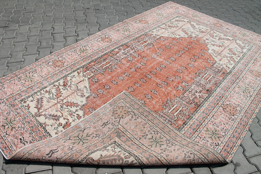 Turkish Area -matto 188cm x 292cm Käsintehty Vintage Design