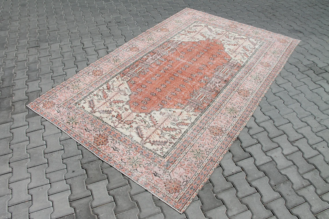 Turkish Area -matto 188cm x 292cm Käsintehty Vintage Design