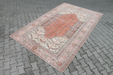 Turkish Area Rug 188cm x 292cm Handcrafted Vintage Design