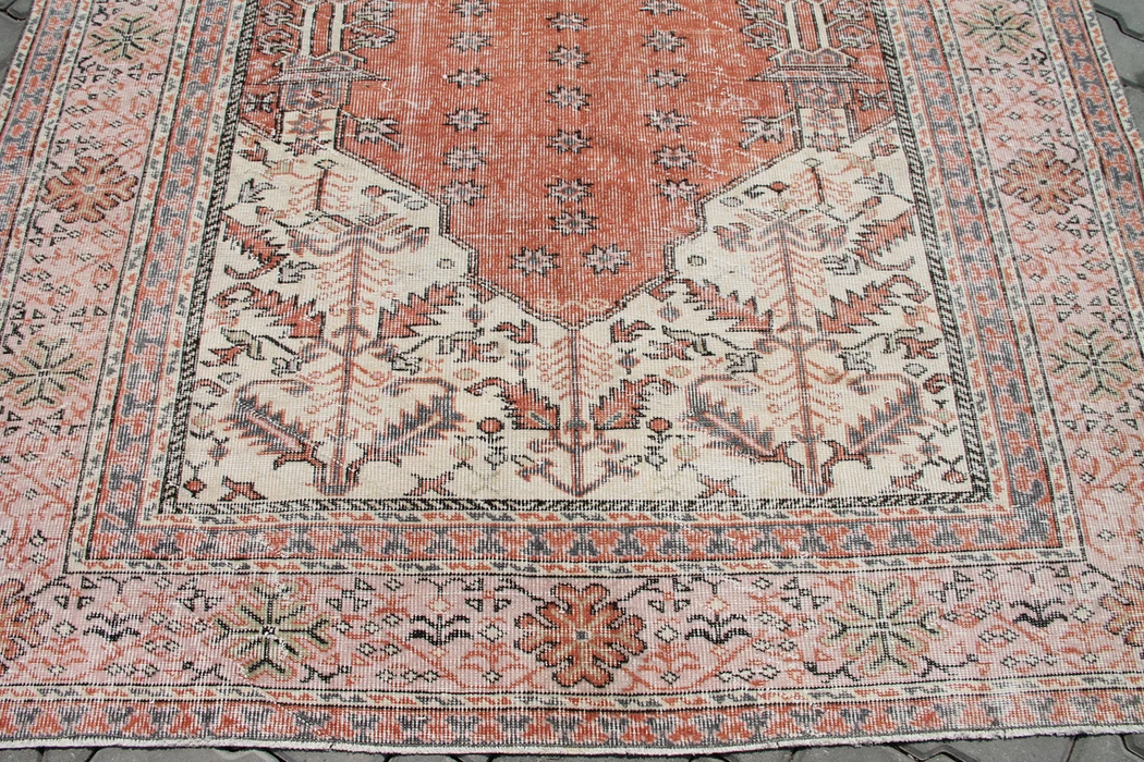 Turkish Area -matto 188cm x 292cm Käsintehty Vintage Design