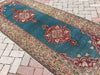 Turkish Hand Knotted Area Rug 265cm x 102cm 1930s