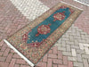 Turkish Hand Knotted Area Rug 265cm x 102cm 1930s