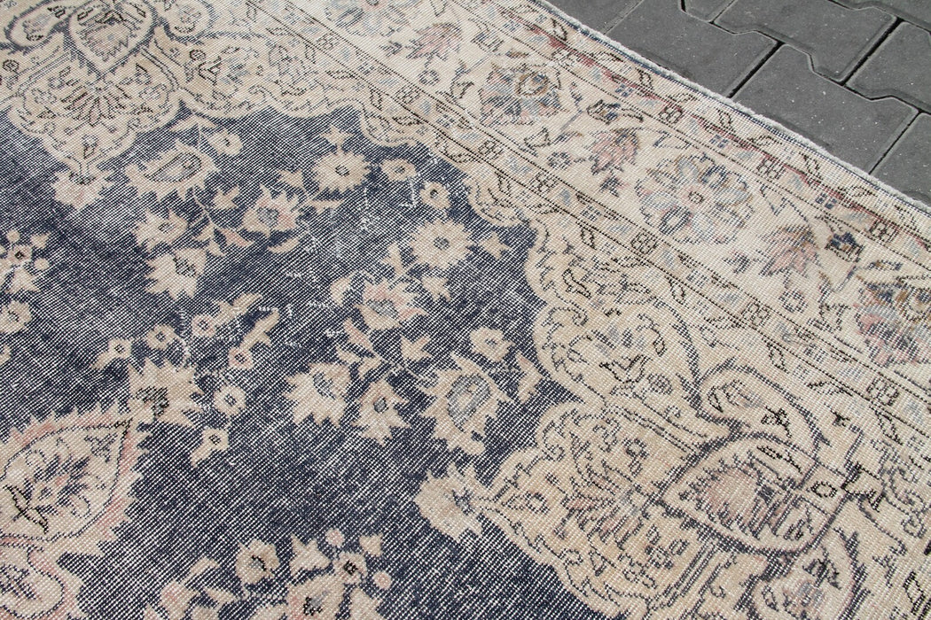 Turkish Hand Knotted Area Rug 288cm x 198cm Vintage