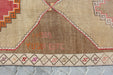 Turkish Hand-Knotted Runner Rug 103x456 cm Vintage Design