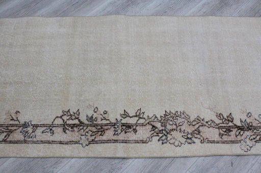Turkish Hand Knotted Runner Rug 1940s 194cm x 79cm