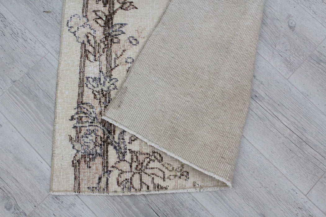 Turkish Hand Knotted Runner Rug 1940s 194cm x 79cm