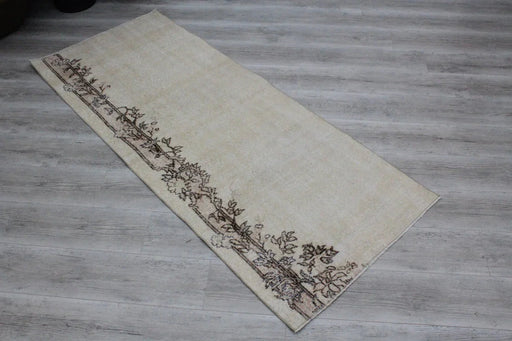 Turkish Hand Knotted Runner Rug 1940s 194cm x 79cm
