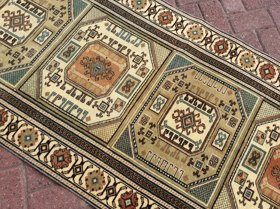 Turkish Hand Knotted Runner Rug 295cm x 88cm