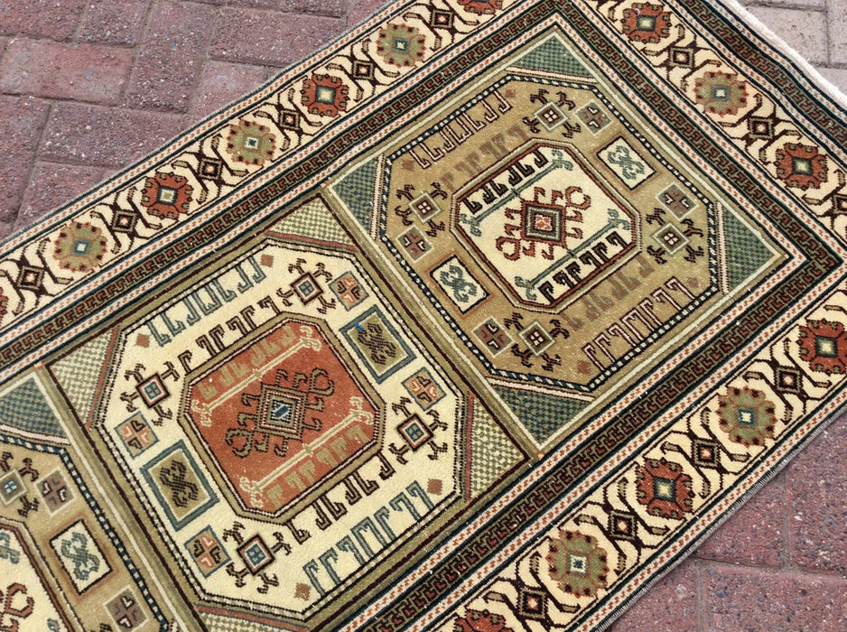Turkish Hand Knotted Runner Rug 295cm x 88cm