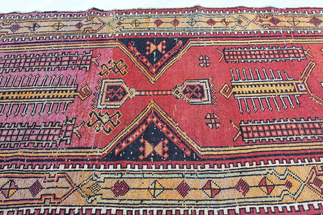 Turkish Hand-Knotted Runner Rug 331Cm X 108Cm Vintage