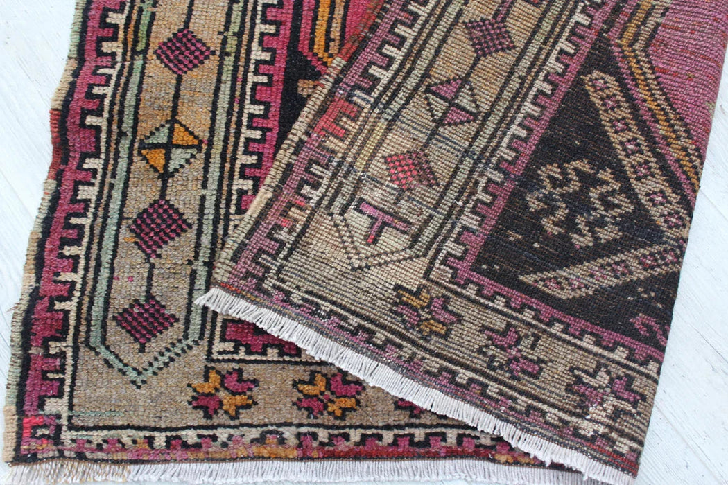 Turkish Hand-Knotted Runner Rug 331Cm X 108Cm Vintage