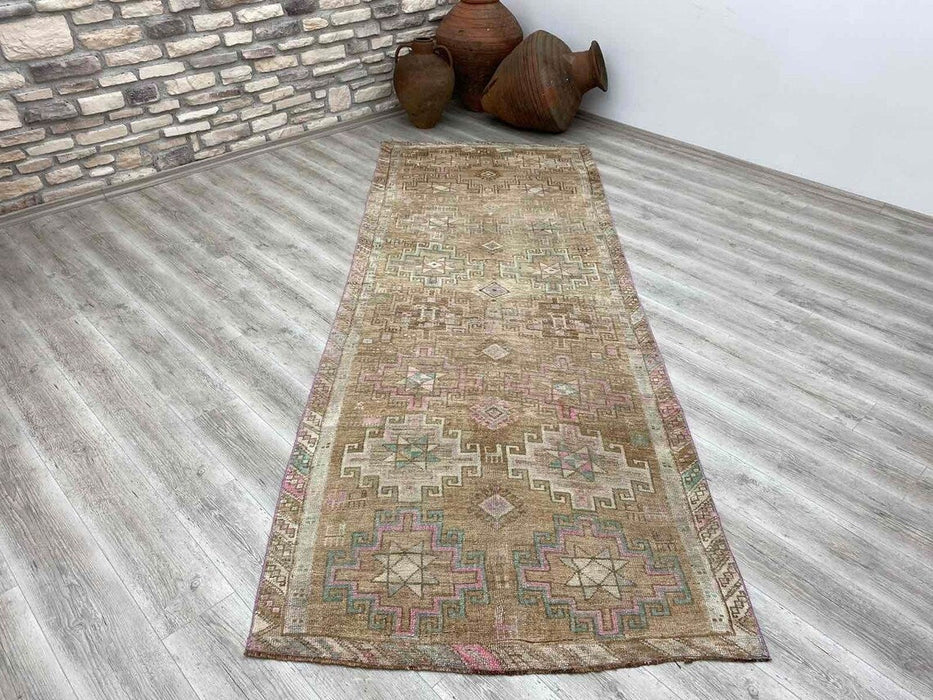 Turkish Hand Knotted Runner Rug 338 cm X 123 cm