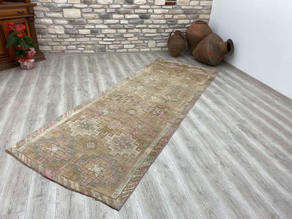 Turkish Hand Knotted Runner Rug 338 cm X 123 cm