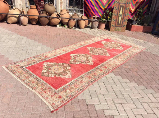 Turkish Hand Knotted Runner Rug 352 cm x 146 cm