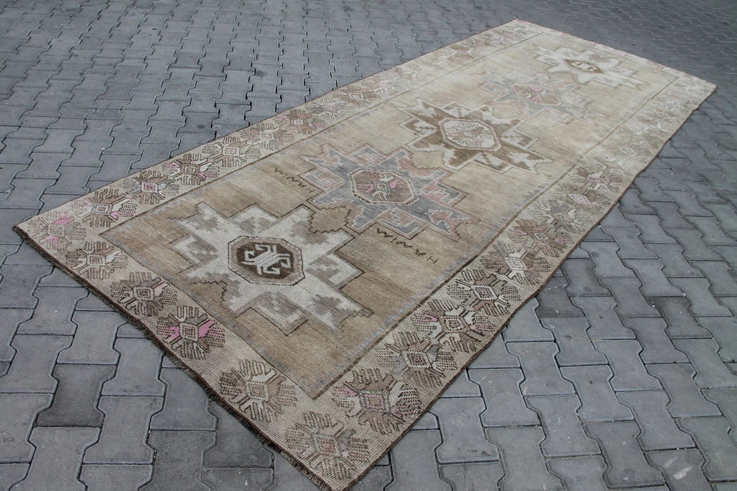 Turkish Hand Knotted Runner Rug 373cm x 147cm