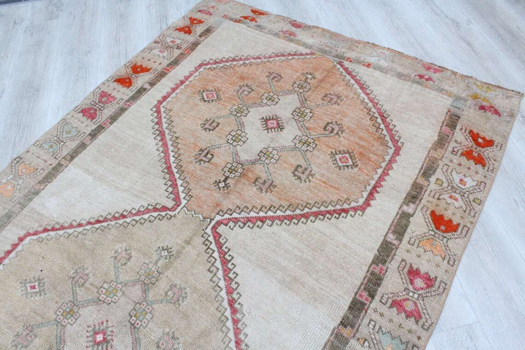 Turkish Hand-Knotted Vintage Runner Rug 390cm x 142cm