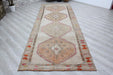 Turkish Hand-Knotted Vintage Runner Rug 390cm x 142cm