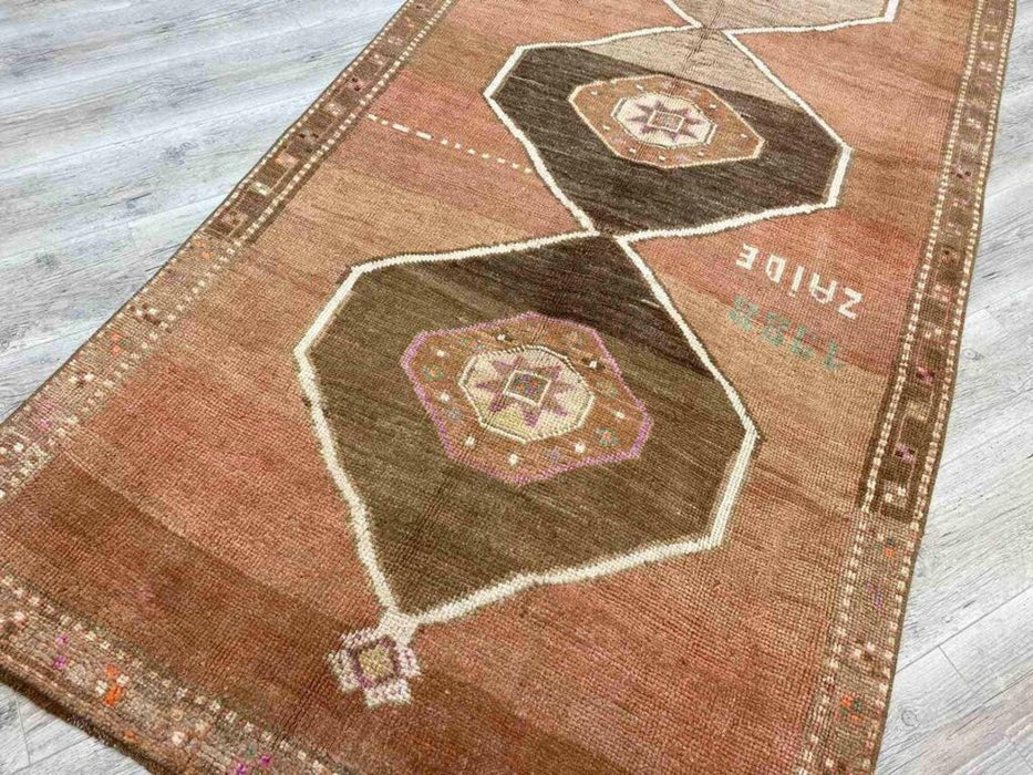 Turkish Hand Knotted Wool Runner Rug 310cm x 122cm