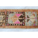 Turkish Handmade Mini Rug 78cm x 30cm Unique Vintage Design