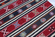 Turkish Kilim Area Rug 145x268 cm Vintage Wool Artisan Crafted