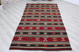 Turkish Kilim Area Rug 145x268 cm Vintage Wool Artisan Crafted