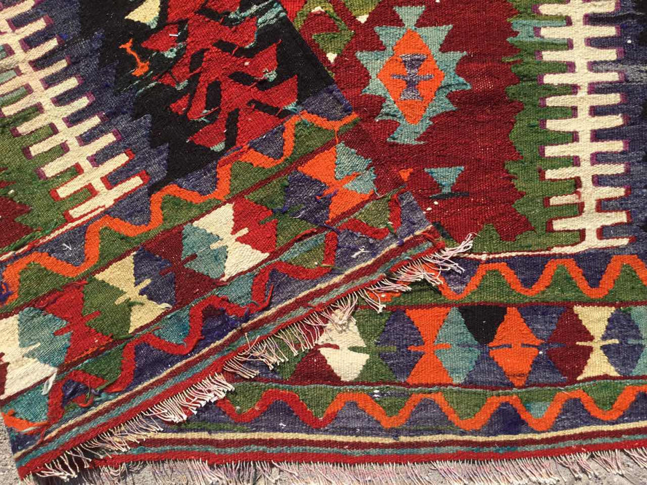 Turkish Kilim Area Rug 159cm x 251cm Geometric Patterns