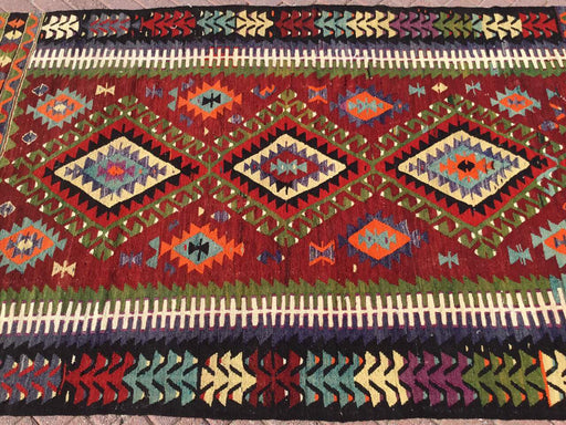 Turkish Kilim Area Rug 159cm x 251cm Geometric Patterns