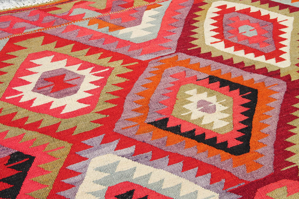 Turkish Kilim Area Rug 170x259 cm Handcrafted Vintage Design