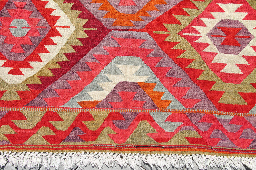 Turkish Kilim Area Rug 170x259 cm Handcrafted Vintage Design
