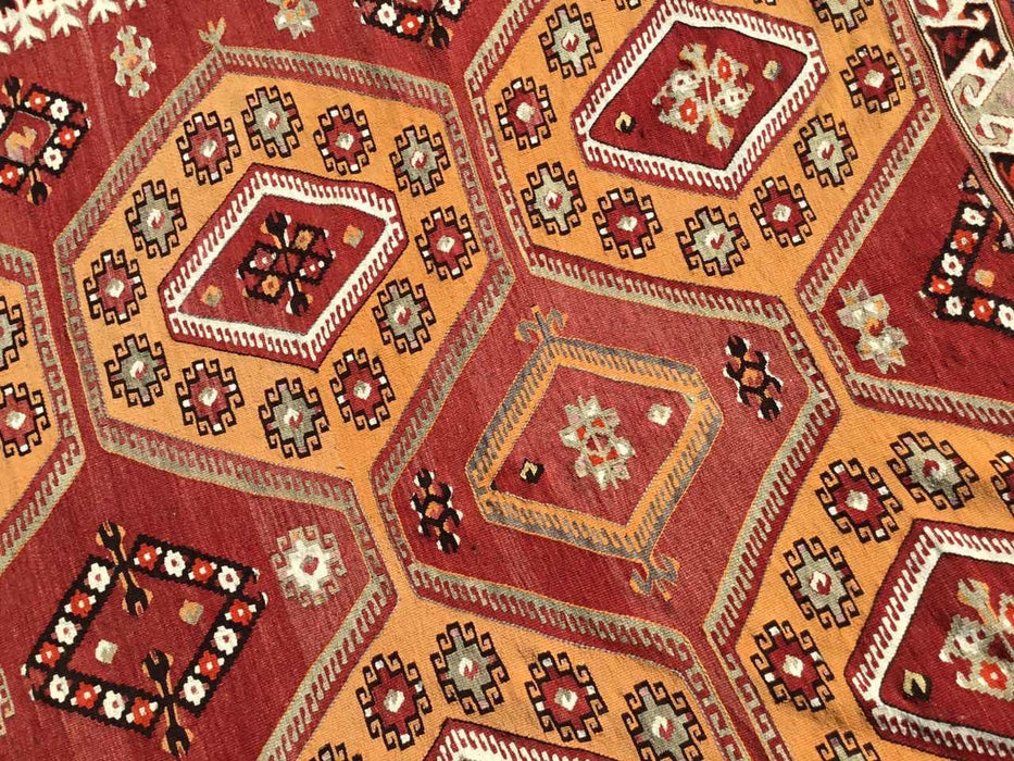 Turkish Kilim Area Rug 182cm x 301cm Vintage Design