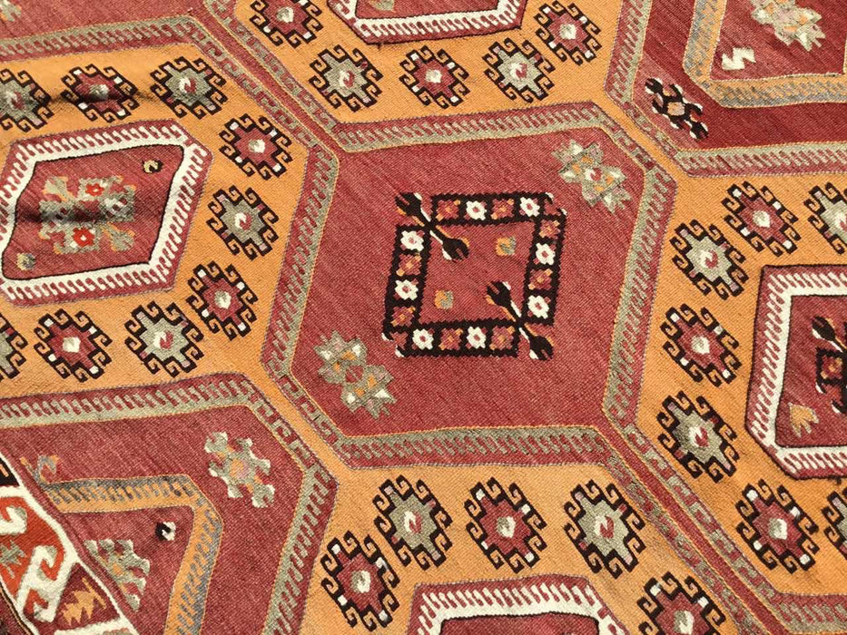 Turkish Kilim Area Rug 182cm x 301cm Vintage Design