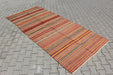 Turkish Kilim Area Rug 329cm x 142cm Handcrafted Vintage